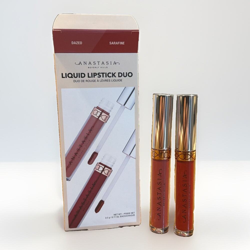 Anastasia Beverly Hills Liquid Lipstick Duo DAZED & SARAFINE Matte Rare NIB